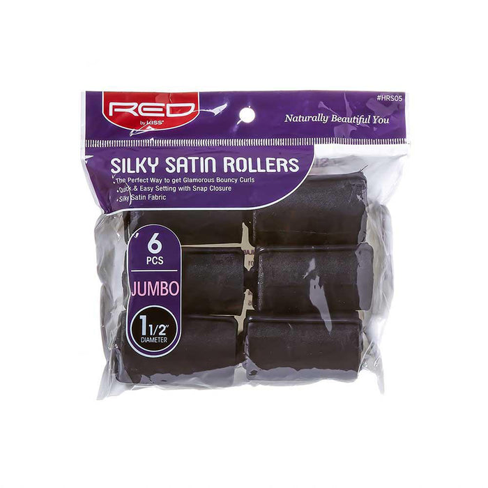 RED by KISS Silky Satin Rollers - Jumbo 6pcs