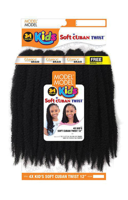 Model Model 4x Kid's Soft Cuban Twist 12"