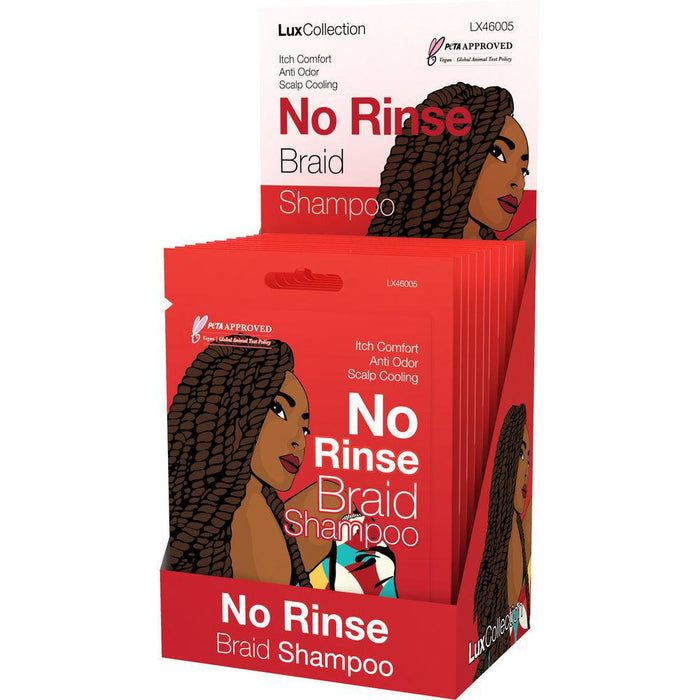 Lux Collection No Rinse Braid Shampoo Packet