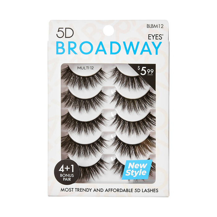 Broadway 5D Lash Multi Pack - 12