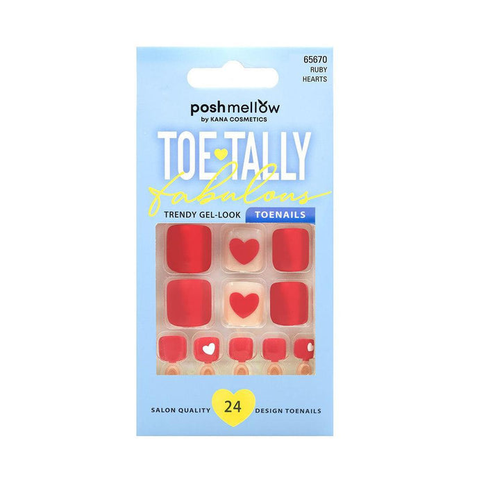 Poshmellow Toe Tally - Ruby Hearts