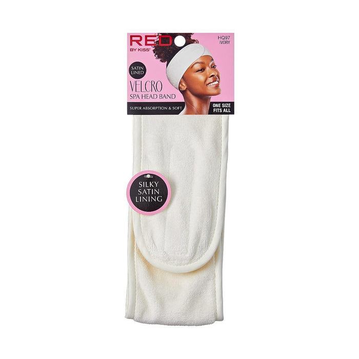 RED by KISS Hook and Loop Fastener Spa Headband - Ivory