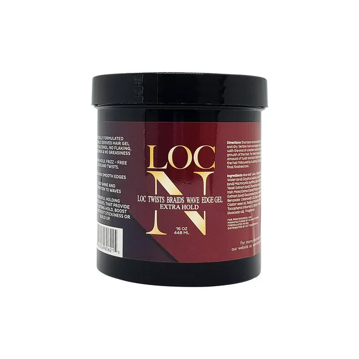 Loc N Twists Braids Wave Edge Gel - Extra Hold 16oz