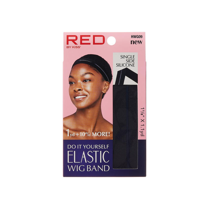 RED by KISS Regular Elastic Wig Band with Silicone - Black