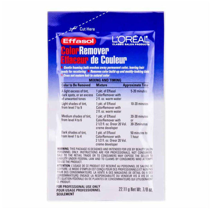 L'Oreal Effasol Color Remover Packet 7/8oz