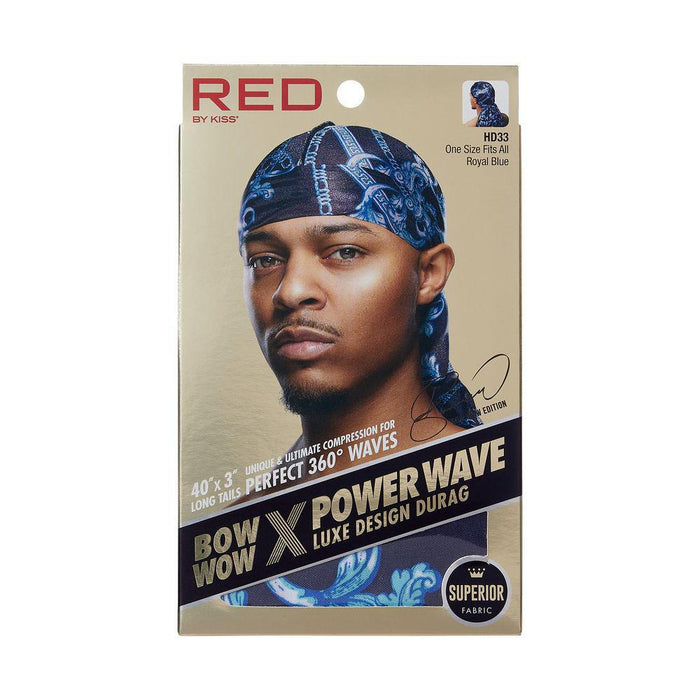 RED by KISS Power Wave Luxe Design Durag - Royal Blue