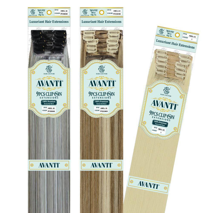 Avanti Human Blend 9pcs Clip-In Hair 18"