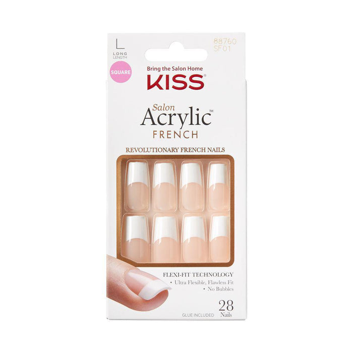 KISS Salon Acrylic French Nails - Paris Lover