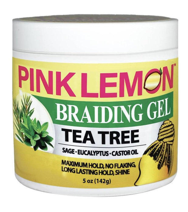 Pink Lemon Braiding Gel 5oz - Tea Tree