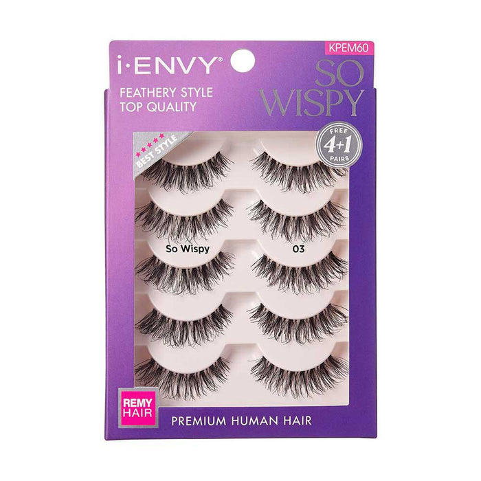 i-ENVY by KISS So Wispy Premium Human Hair Lash Multi Pack - #03