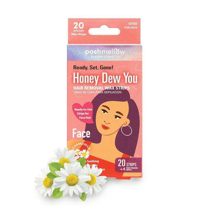 Poshmellow Face Wax Strip Kit