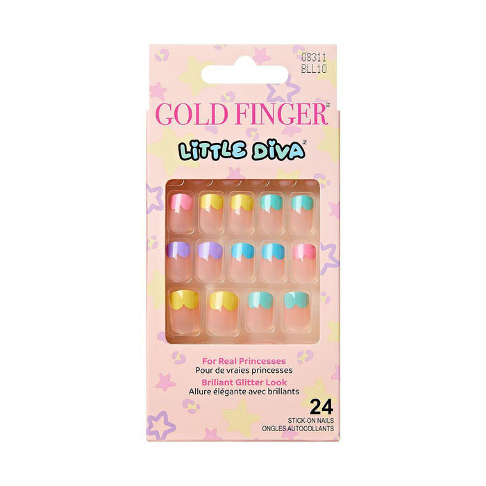 Gold Finger Little Diva Sticker Nails - Palette