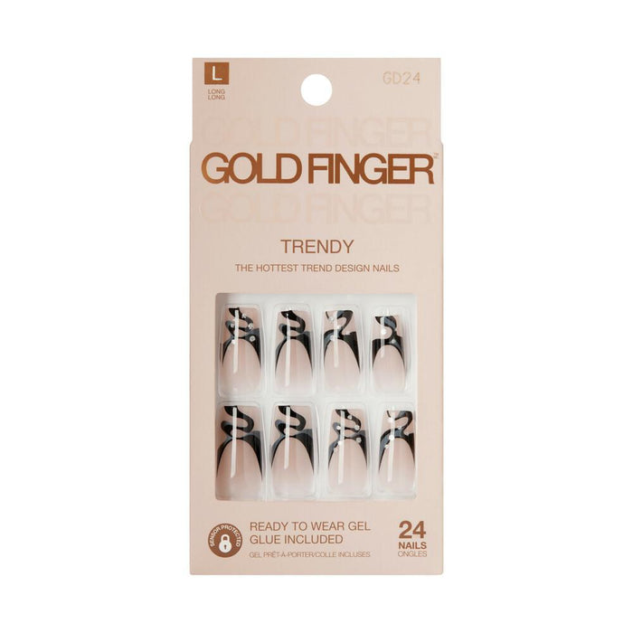 Gold Finger Trendy Nails - Be Yourself