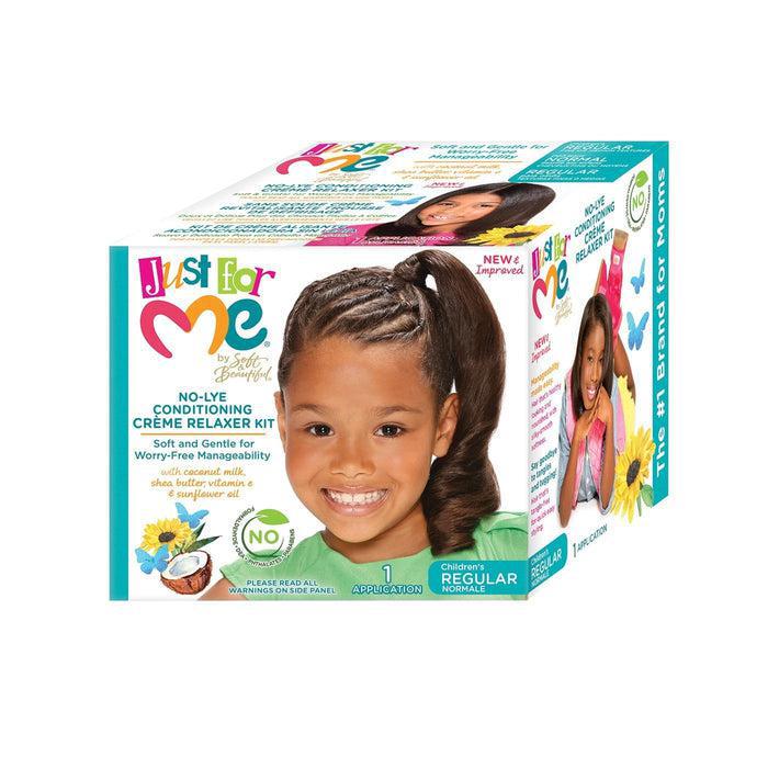 Just For Me No-Lye Conditioning Creme Relaxer Kit - Regular