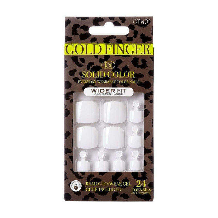 Gold Finger Solid Color Wide Fit Toenails - So Good