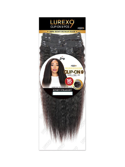 Zury Lurex Clip In 9pcs Kinky Straight 16"