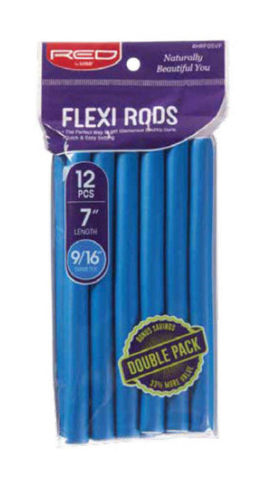RED by Kiss Flexi Rod 7" Length 12pcs Value Pack - 9/16" Diameter