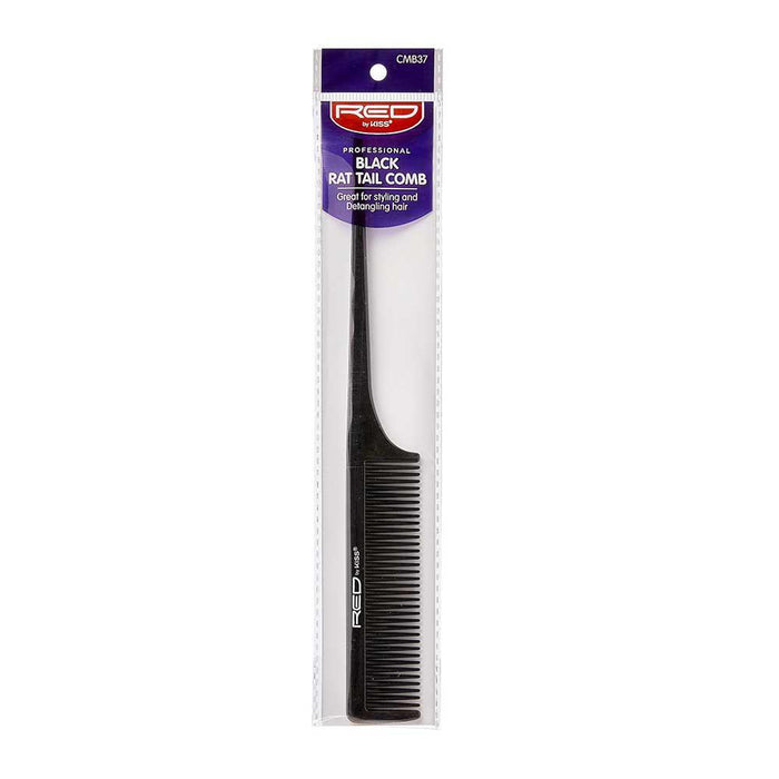 RED by KISS Premium Rat Tail Comb - Black