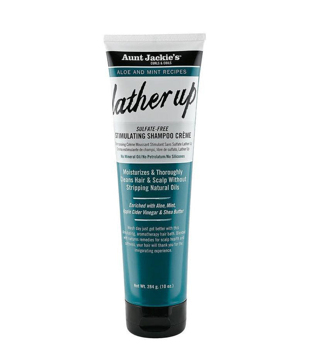 Aunt Jackie's Aloe and Mint Lather Up Sulfate-Free Stimulating Shampoo Creme 10oz