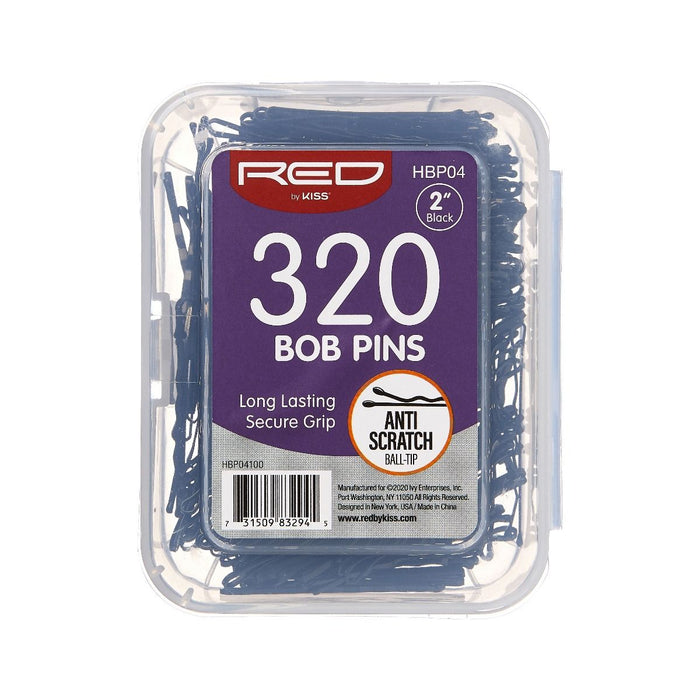 RED Bob Pins 2" 320pcs - Black