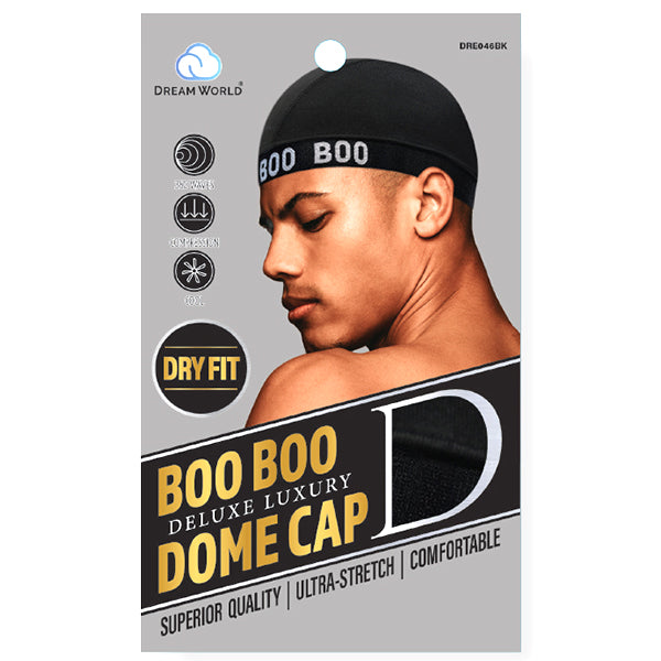 Dream World Boo Boo Deluxe Luxury Dome Cap - Black