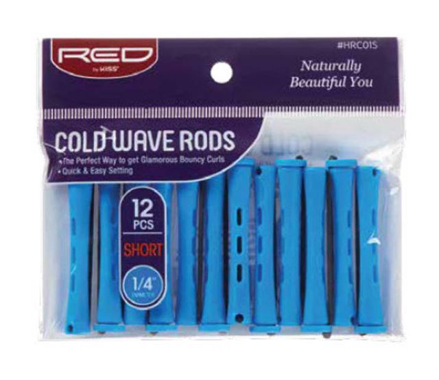 RED Cold Wave Rods Short .25" 12pc Blue