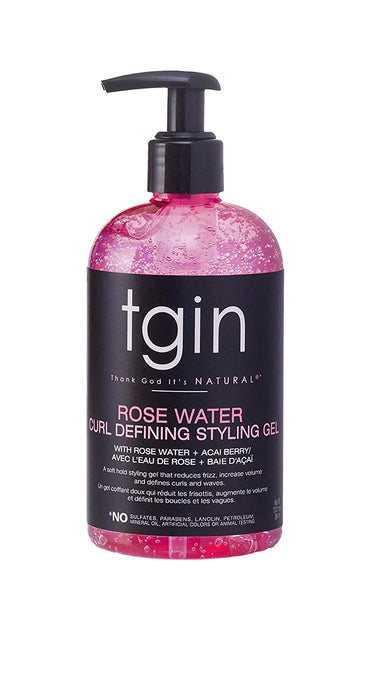 TGIN Rose Water Curl Defining Styling Gel 13oz