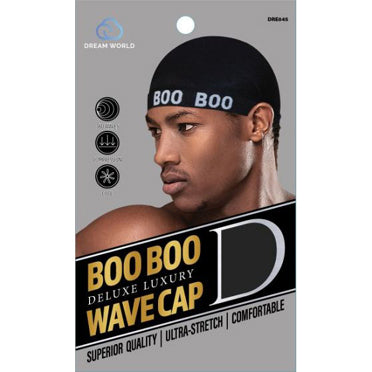 Dream World Boo Boo Deluxe Luxury Wave Cap - Black