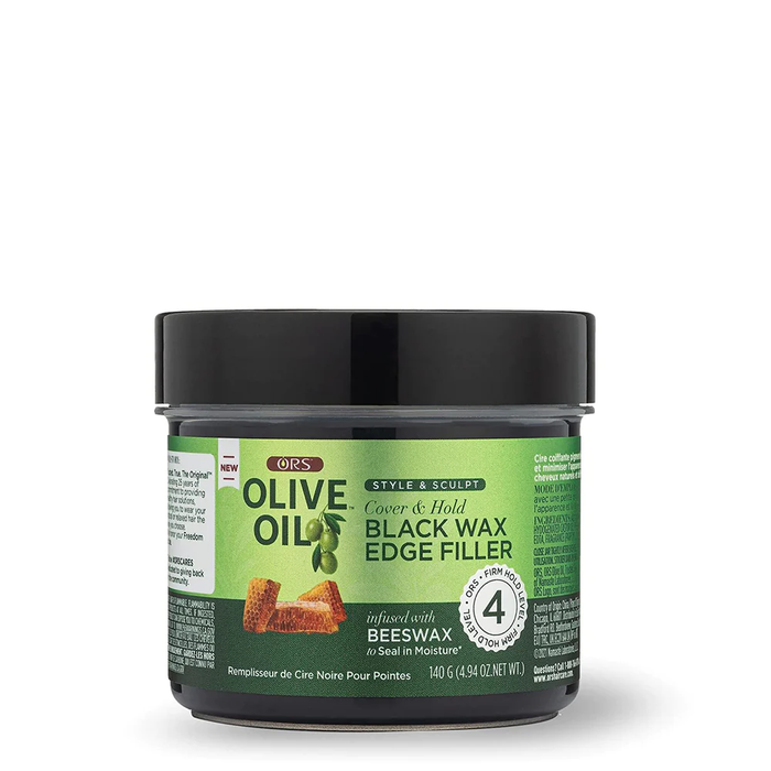 ORS Olive Oil Style & Sculpt Cover & Hold Black Wax Edge Filler 4.9oz