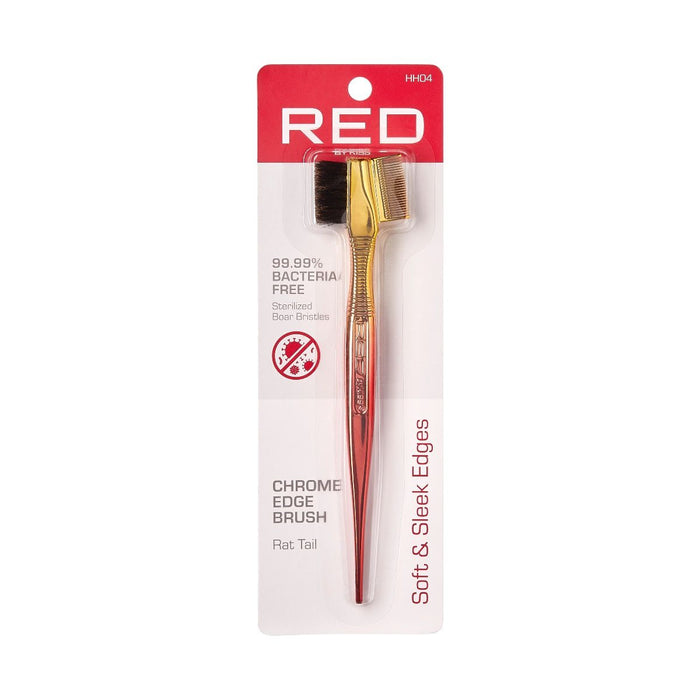 RED Edge Brush - Ombre Chrome Rat Tail