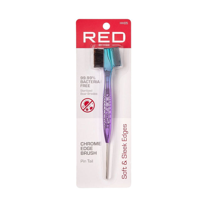 RED Edge Brush - Ombre Chrome Pin Tail