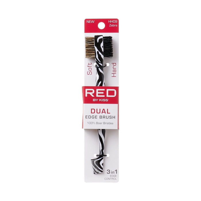 RED Zebra Dual Edge Brush