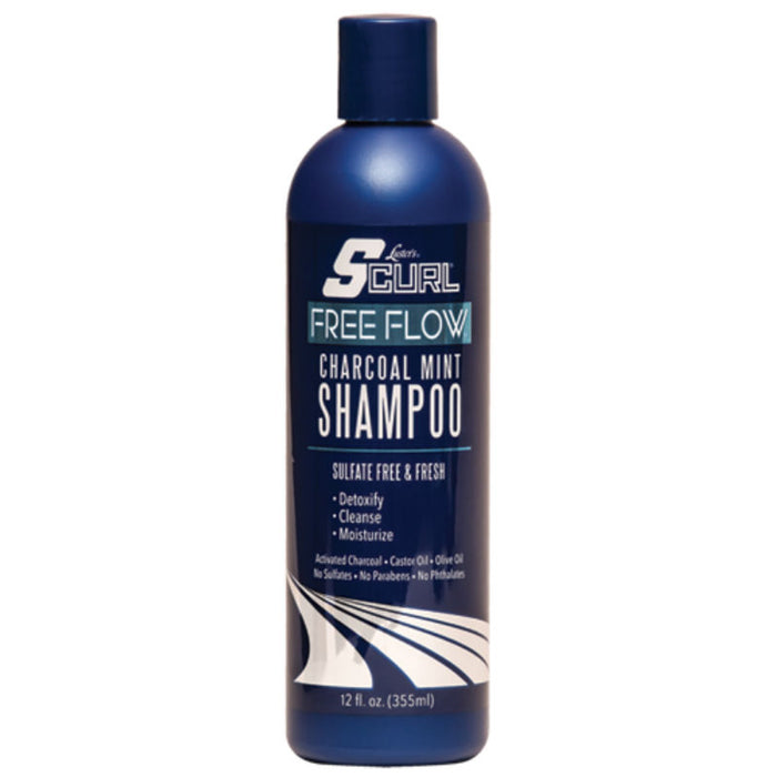 S-Curl Free Flow Charcoal Mint Shampoo 12oz