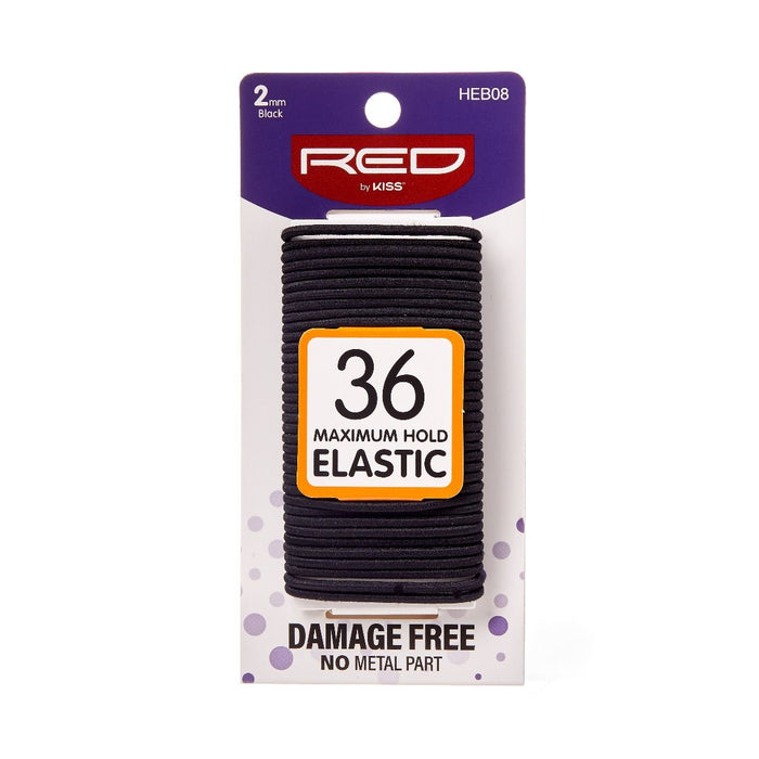 RED Elastic Band 36pcs 2mm - Black