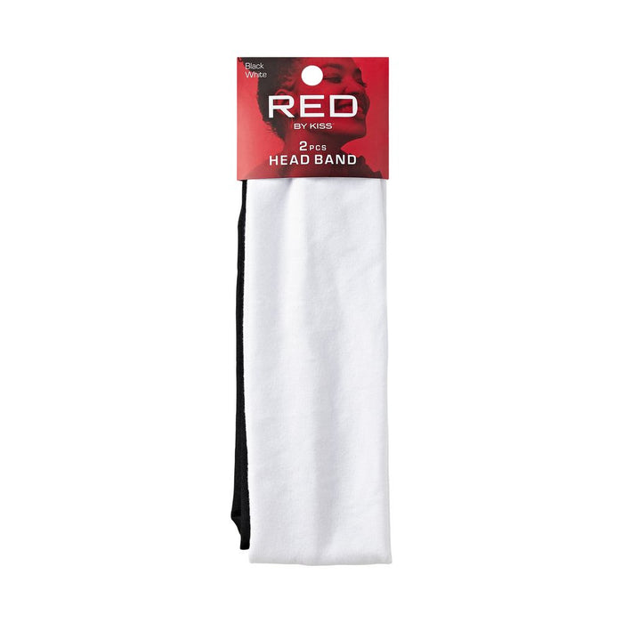 RED 60mm Headband 2pcs - Black & White