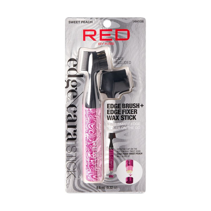 RED by Kiss Edge Cara with Edge Fixer Wax 3-in-1 Smart Edge Styler
