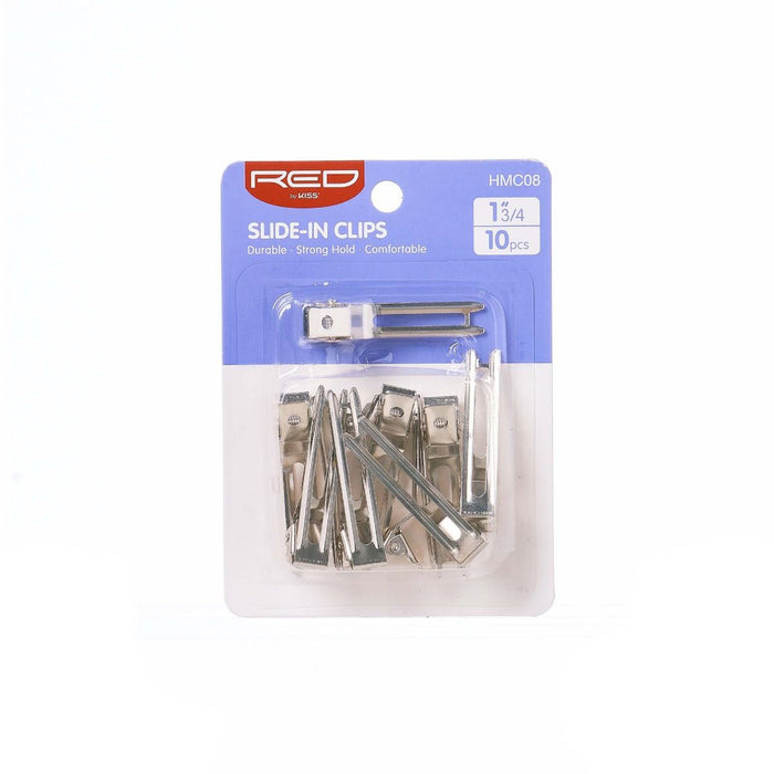 RED 1 3/4" Slide In Clips 10pcs