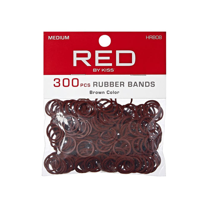 RED Rubber Band Medium Size 300pcs - Brown