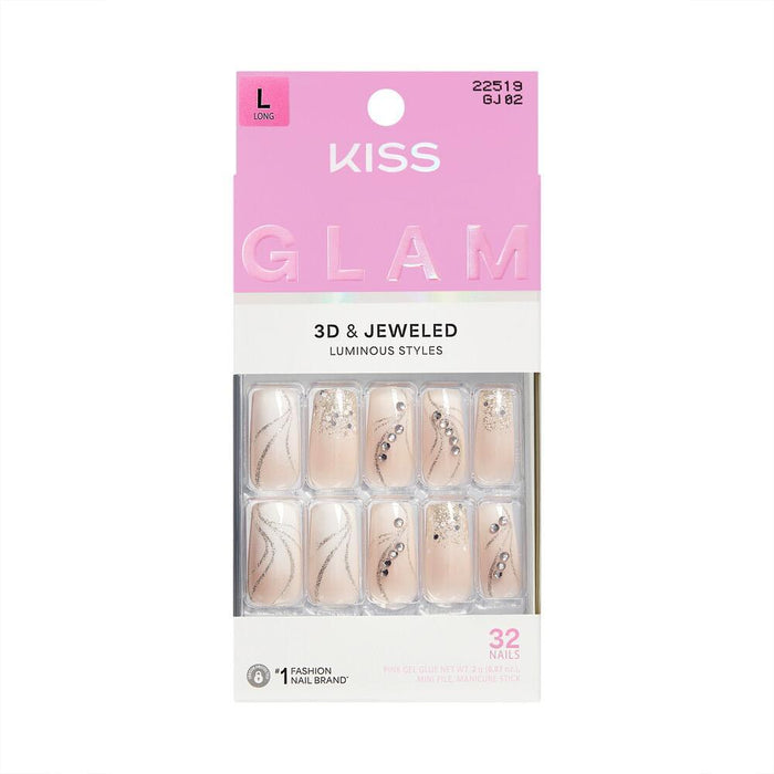 KISS Glam Jeweled Nails - Wrapped in Beauty