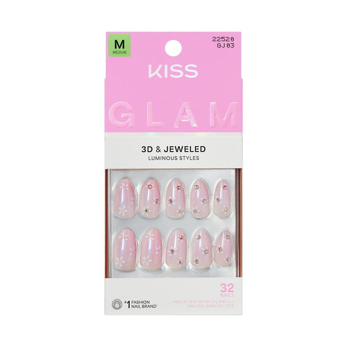 KISS Glam Jeweled Nails - Breeze of Bliss