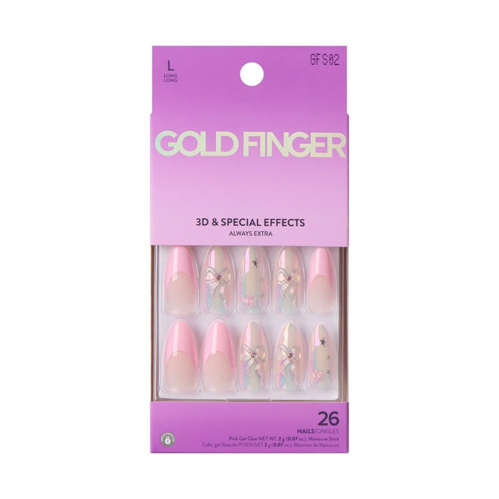 Gold Finger Special Effect Nails - Flashy Flash