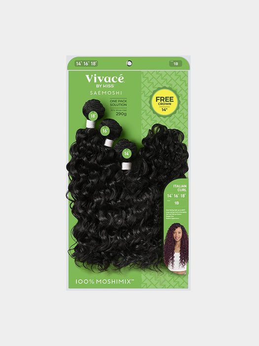 Vivace by KISS Saemoshi Italian Curl Multi Pack 14" 16" 18" + Crown