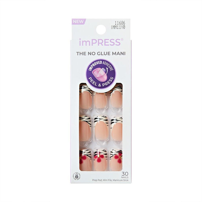 KISS imPRESS No Glue Maincure Press On Nails - Frilly