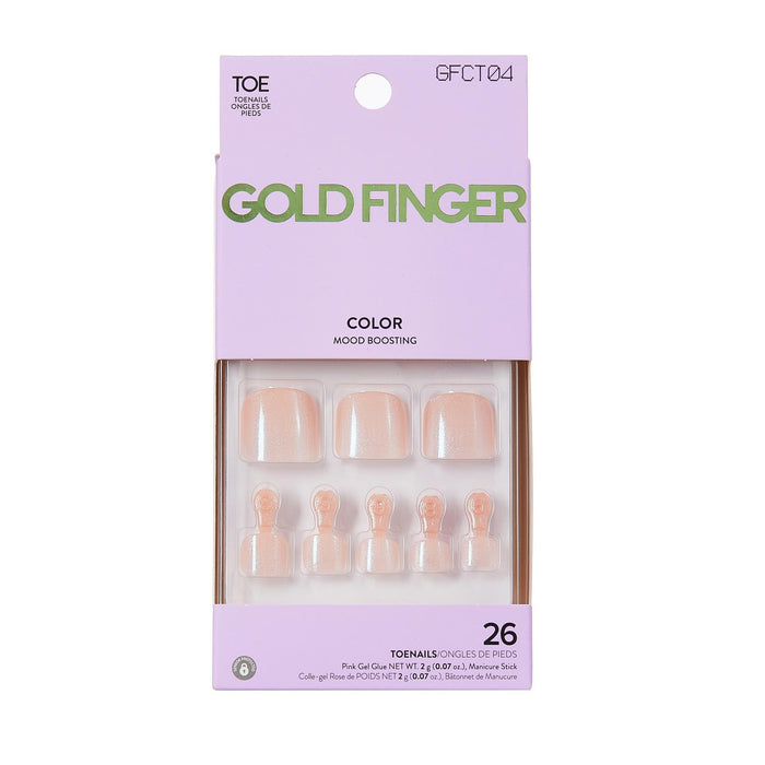 Gold Finger Color Toe Nails - Idyllic