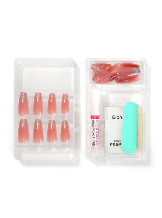 Absolute New York French Chic Press On Nails - Coffin Long