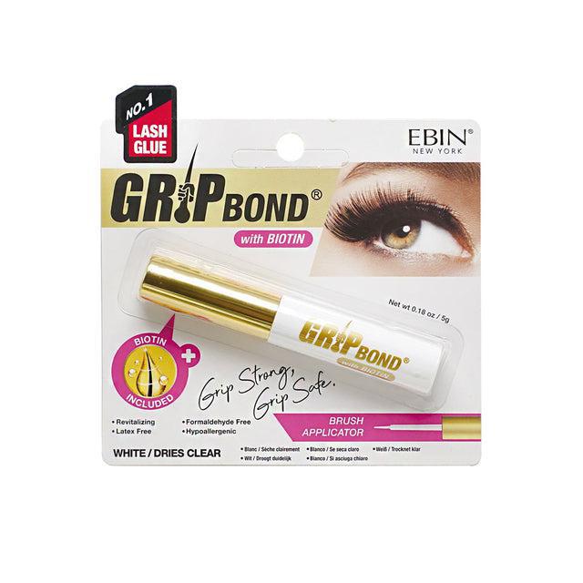 EBIN Grip Bond with Biotin Lash Glue - White Brush