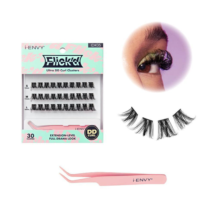 i-ENVY by KISS Flick'd Ultra DD Curl Cluster Lashes