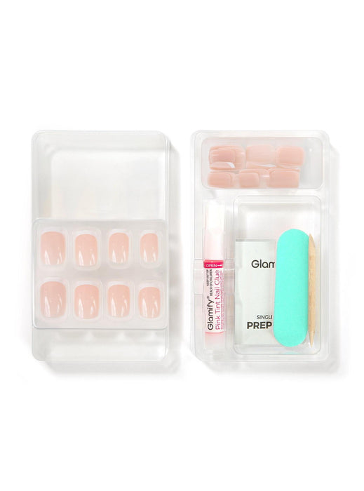 Absolute New York Glamify Iconic French Press On Nails - Short Square