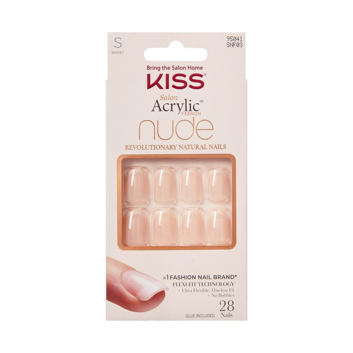 KISS Salon Acrylic French Nude Nails - Chic Beats