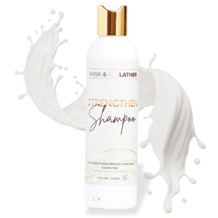 Bask and Lather Strengthen Shampoo 8oz